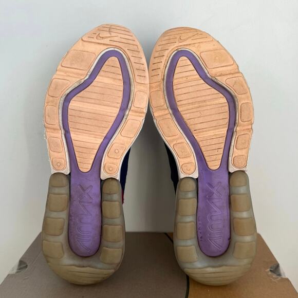 Nike Air Max 270 Blue Void /Purple Women Running Sneakers - SZ 9.5 - Picture 15 of 16